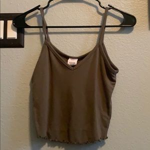 army green tank top